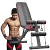 RIEJIN Adjustable Weight Bench Foldable for Home Gym, Extended Head and Neck Protection, 3 Sec Fast Folding Workout Bench for Decline/Incline/Bench Press view 1
