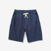 Muscularfit Slim Mens Shorts Beach Shorts for Men Summer Drawstring Elastic Waist Linen Shorts Pockets 5" Inseam Fashion Outdoor Beach Shorts Linen Shorts for Women Long Blue M view 3
