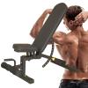 RIEJIN Adjustable Bench,Utility Weight Bench for Full Body Workout- Multi-Purpose Foldable Incline Bench (Black) view 1