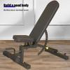 RIEJIN Adjustable Bench,Utility Weight Bench for Full Body Workout- Multi-Purpose Foldable Incline Bench (Black) view 2