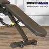 RIEJIN Adjustable Bench,Utility Weight Bench for Full Body Workout- Multi-Purpose Foldable Incline Bench (Black) view 3
