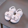 Wide Toddler Girl Sandals Girls Sandals Kids Open Toe Ankle Strap Dress Shoes Wedding Party for (White, 10 Toddler) view 3