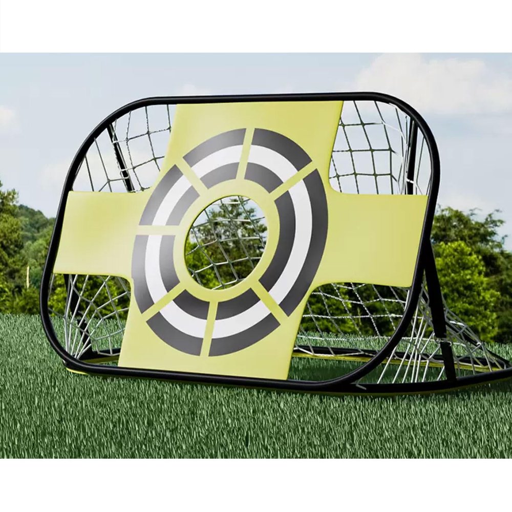 Backyard Soccer Goal Kit - A 47 "x 31" Portable Soccer Goal Training Device, Pop-up Soccer Net, Soccer Practice Net, Sports, Outdoor Games, Primed Soccer Goal (Yellow)