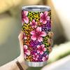 Hyturtle Personalized Gifts For Leopard Lover - Birthday Christmas - Leopard Print Custom Name Stainless Steel Tumbler 20oz With Straw Lid - Cheetah Lover Gifts For Her Women Girl Daughter Friend view 3