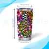 Hyturtle Personalized Gifts For Leopard Lover - Birthday Christmas - Leopard Print Custom Name Stainless Steel Tumbler 20oz With Straw Lid - Cheetah Lover Gifts For Her Women Girl Daughter Friend view 4