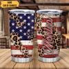 Hyturtle Personalized Gifts For Leopard Lover - Birthday Christmas - Leopard Print Custom Name Stainless Steel Tumbler 20oz With Straw Lid - Cheetah Lover Gifts For Her Women Girl Daughter Friend view 2