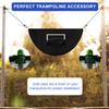 Breakaway Rim Basketball Hoop for Dunking with Mini Basketballs - Trampoline Attachment for Kids & Adults - Indoor/Outdoor Use (Black) view 4