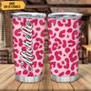 Hyturtle Personalized Gifts For Leopard Lover - Birthday Christmas - Leopard Print Custom Name Stainless Steel Tumbler 20oz With Straw Lid - Cheetah Lover Gifts For Her Women Girl Daughter Friend view 2