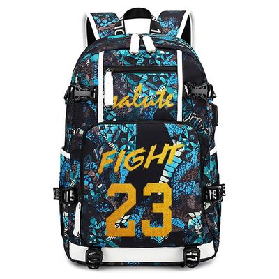 FANwenfeng Basketball Player 23 Multifunction Backpack Travel Daypacks Fans Laptop Bag For Men Women (Style 14)