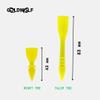 GOLDWOLF Designer Golf Tees: Grip The Ground, Do Not Fly, Unbreakable, Outlasting, Non-littering, Non-Time-Wasting (2 Tulip & 2 Rivet, Yellow) view 3