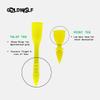 GOLDWOLF Designer Golf Tees: Grip The Ground, Do Not Fly, Unbreakable, Outlasting, Non-littering, Non-Time-Wasting (2 Tulip & 2 Rivet, Yellow) view 4