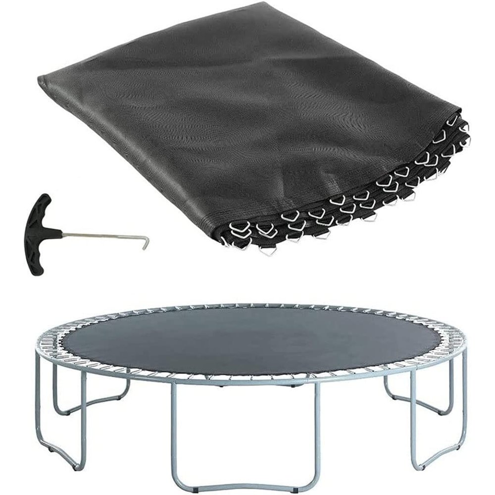 LXUKYG Trampoline Replacement Jumping Mat Round Bounce Surface with 1 Spring Puller Tool for Round Trampoline Accessories (Size : 14FT 4.27M (88 Buckles))