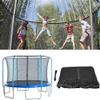 LXUKYG Trampoline Replacement Safety Net Trampoline Enclosure Net Black Trampoline Protection Net for Garden Trampolines for Round Trampoline Accessories (Size : 12FT 3.66M 8pole) view 1