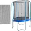 LXUKYG Trampoline Replacement Safety Net Trampoline Enclosure Net Black Trampoline Protection Net for Garden Trampolines for Round Trampoline Accessories (Size : 12FT 3.66M 8pole) view 2