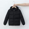Toddler Kids Boys Girls Winter Warm Jacket Outerwear Solid Coats Hooded Down Fill Outwear Baby (Black, 3-4 Years) view 2