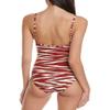 Vince Camuto Womens Cut-Out Wrap One-Piece Swimsuit Red 8 view 2