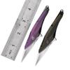 Petrified fish PFE10 Hummingbird Folding Knife,1.06" M390 Satin Blade, 1.05oz Titanium Handle Frame lock Pocket knife for Camping, EDC. (Brown) view 4