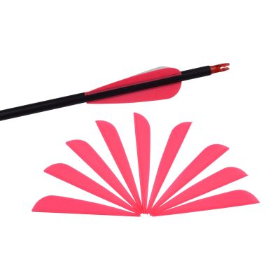 3 Inch Arrow Fletching Vanes Plastic Feather for DIY Archery Hunting Targeting Arrows(Pack of 50)