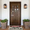 Dsoluuing Welcome-Ish Front Door Sign Beware of Dorian Doormat Farmhouse Front Door Mat Summer Outdoor Mat (Size : 65X90CM) view 4