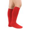 Kids Child Soccer Socks Knee High Tube Socks Toddler Girls Uniform Socks Cotton Cute Sport Stocking for Boys Girls Christmas 1 Pair Solid Red One Size view 2