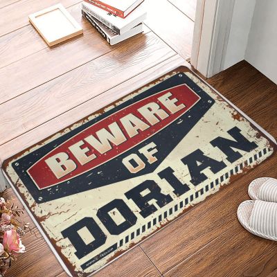 Dsoluuing Welcome-Ish Front Door Sign Beware of Dorian Doormat Farmhouse Front Door Mat Summer Outdoor Mat (Size : 40X60CM)