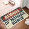 Dsoluuing Welcome-Ish Front Door Sign Beware of Morgan Horse Rug Farmhouse Front Door Mat Summer Outdoor Mat (Size : 65X90CM) view 1