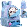 Soccer Ball Bag Backpack for Women with Ball & Shoes Compartment 32L Capacity Lightweight Breathable Girls Basketball Bag Backpack Fit Volleyball Football Sports Travel School Gym Starry Purple view 1