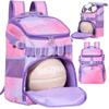Basketball Backpack Women Fit Soccer Volleyball Baseball Football Sports Backpack Training Equipment Bag for Team (Pink, M) view 1