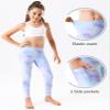 Stelle Girls' Athletic Leggings Kids Dance Running Yoga Pants Workout Active Dance Tights with Pockets (Lilac Sky, 7-8 Years) view 4