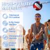 Woanger 6 Pcs Volleyballs Official Size 5 Waterproof Soft Recreational Volleyball with Pump and Net Bag Indoor Outdoor Beach Sports Gym Back to School(Blue White Silver Red Navy Blue) view 3