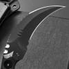 Ccanku C1691N Fixed Blade Knife,D2 Steel Nylon Fiberglass Handle Outdoor Claw Knife for Survival, Hiking, Camping with Kydex Sheaths(Black) view 4
