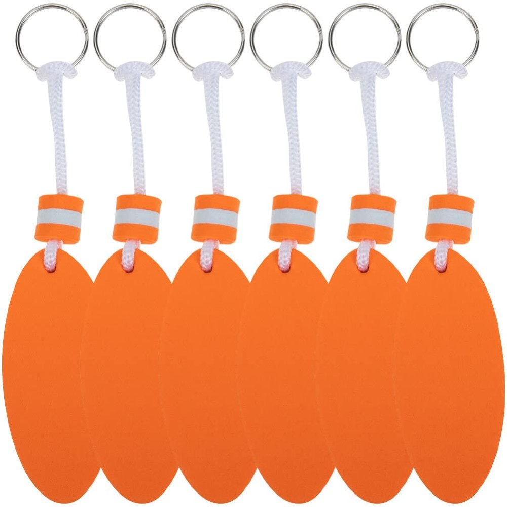 PACKOVE Floating Keychain Surfboard Pendant Water Sports Key Rings Buoyant Durable Lightweight for Boating Kayaking Fishing and Swimming