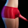 Freebily Men's Ice Silk Boxer Briefs Breathable Mesh Sheer Elephant Nose Pouch Panties Underpants Red One Size view 3