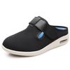 JITUUE Men's Diabetic Shoes Djustable Open Back Slip on Slipper with Memory Foam and Indoor/Outdoor Sole Walking Shoes(Black,8 view 1