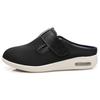 JITUUE Men's Diabetic Shoes Djustable Open Back Slip on Slipper with Memory Foam and Indoor/Outdoor Sole Walking Shoes(Black,8 view 2