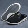 JITUUE Men's Diabetic Shoes Djustable Open Back Slip on Slipper with Memory Foam and Indoor/Outdoor Sole Walking Shoes(Black,8 view 4