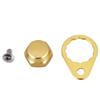 Fishing Reel Handle Locking Plate, Fishing Reel Screws Nut DIY Accessory for Fishing Reels (Light Gold Right Hand) view 3
