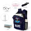 Fovanxixi Custom Galaxy Planet Rocket Backpack for Kids Boys Girls Personalized Name Text Children Backpack School Bag Customized Daypack Schoolbag for Student Bookbag view 4