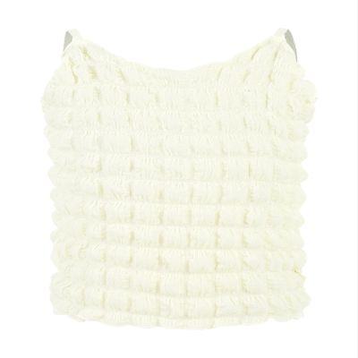YiZYiF Girls Tank Tops Cute Waffle Solid Colors Soft Undershirts Sleeveless Summer Camisole White 2-3 Years