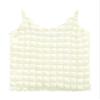 YiZYiF Girls Tank Tops Cute Waffle Solid Colors Soft Undershirts Sleeveless Summer Camisole White 2-3 Years view 4