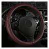 FUERU Car Steering Wheel Cover Set Universal Car Steering Wheel Cover Genuine Leather Durable Fashion Car Interior (Color : 2#) view 1