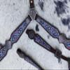 MOUSM 100% Real Geunine Attractive Argentina Cow Leather Western Horse Bridle Headstall Breast Collar Set(Brown) view 4