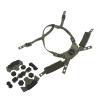 Helmet Dial Suspension System, Adjustable Helmet Padding Set with Sponge Chin Strap Compatible with Fast MICH Helmet (Army Green Sponge) view 1