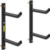 Katzowen Black Metal Home Gym Yoga Mat Organizer Holder Heavy Duty Wall Mount Storage Rack for Yoga Mat/Foam Roller/Resistance Bands/Yoga Tiles (Color : 2 Tier) view 1