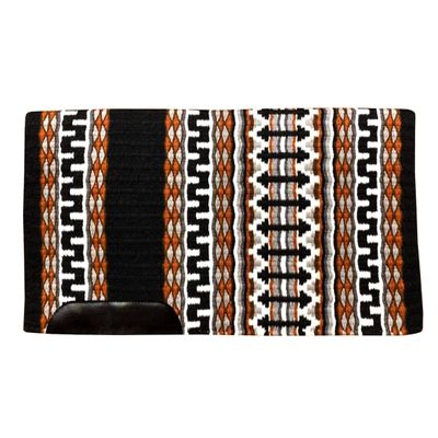 Western Saddle Pad Blanket Show Ranch Pad Custom Handmade New Zealand Wool Oversized 34" x 42" ME-WSP-205