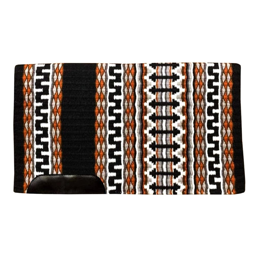 Western Saddle Pad Blanket Show Ranch Pad Custom Handmade New Zealand Wool Oversized 34" x 42" ME-WSP-205
