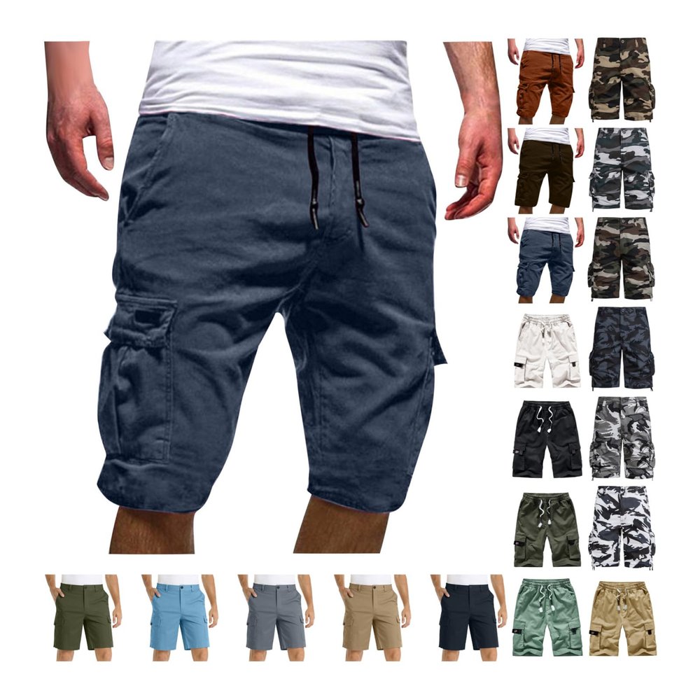 Black Cargos Chino Shorts Sport Trousers Loose Fit Casual Shorts Contrast Loose Fit Casual Shorts Gerade Hosen Woven Regular Kurz Cargo Pants Cargo Pants Persnlichkeit Mens Construction Work Pants