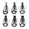PATIKIL 2-6mm Fishing Rod Tip Repair Kit, 6pcs Stainless Steel Pole Ring Guide Replacement for Saltwater Freshwater Fishing, Black view 2