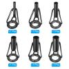 PATIKIL 2-6mm Fishing Rod Tip Repair Kit, 6pcs Stainless Steel Pole Ring Guide Replacement for Saltwater Freshwater Fishing, Black view 3