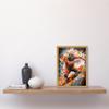 Artery8 Extreme Sports Athlete Splatter Paint Portrait Artwork Framed Wall Art Print A4 view 2